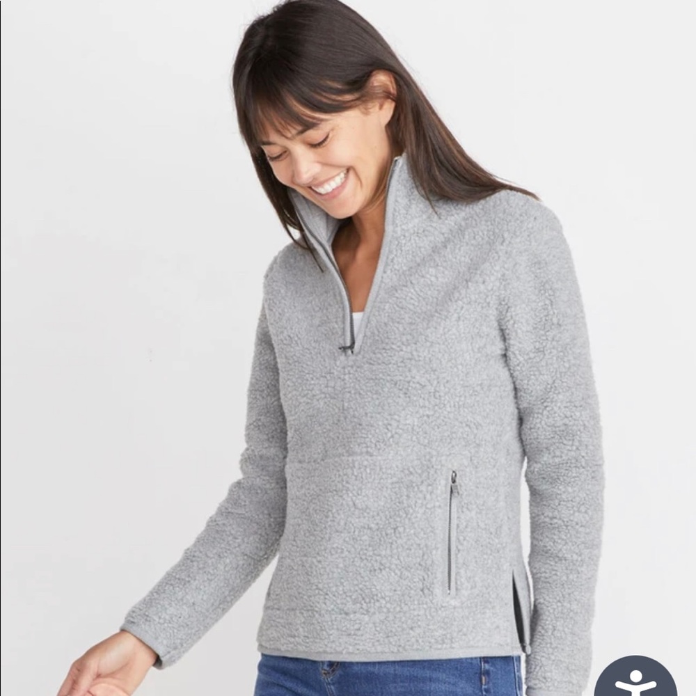 Marine Layer Lady Sherpa Corbet in Heather Grey